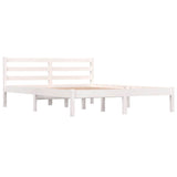 Vidaxl bedframe massief grenenhout wit 140x190 cm