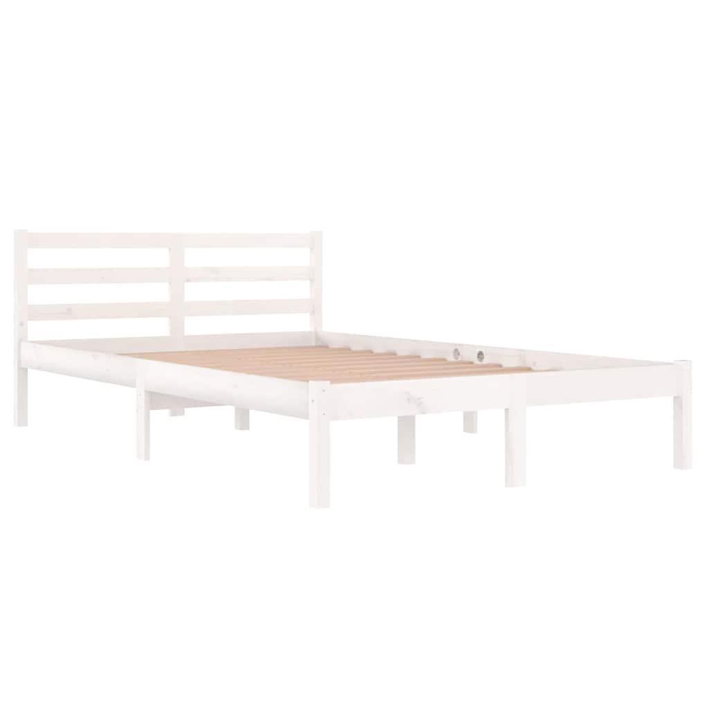 Vidaxl bedframe massief grenenhout wit 120x200 cm