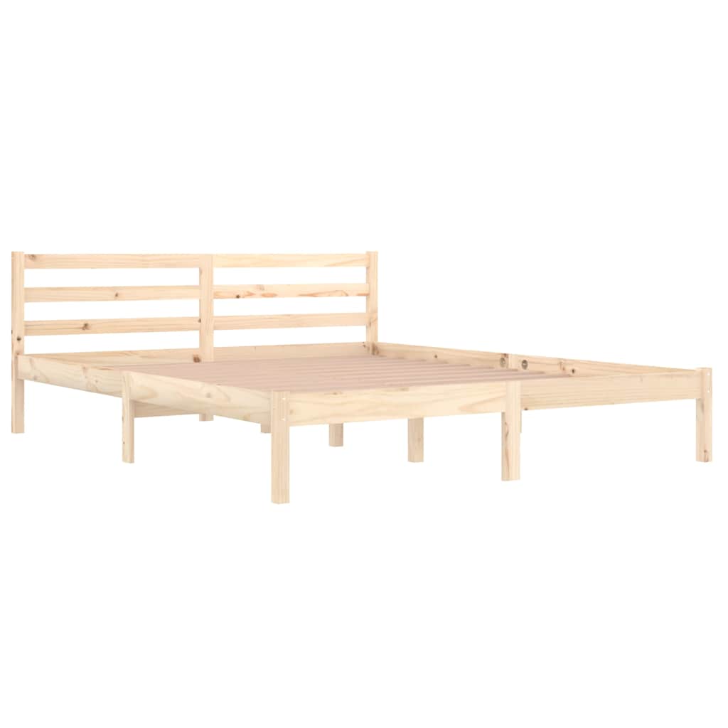 Vidaxl bedframe massief grenenhout 160x200 cm