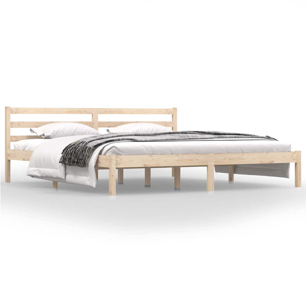 Vidaxl bedframe massief grenenhout 180x200 cm