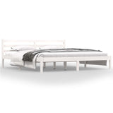 Vidaxl bedframe massief grenenhout 180x200 cm wit