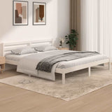 Vidaxl bedframe massief grenenhout 180x200 cm wit