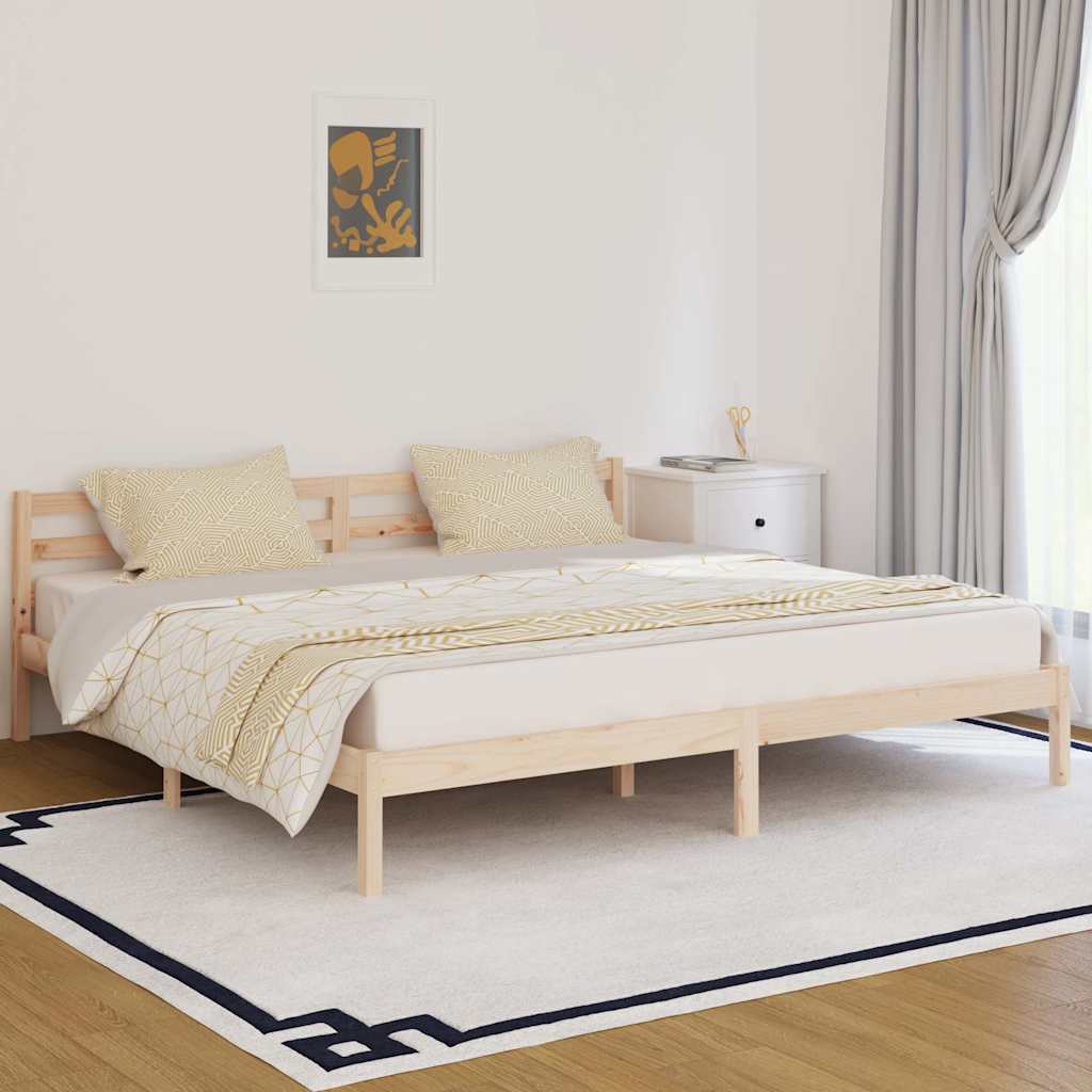 Vidaxl bedframe massief grenenhout 200x200 cm