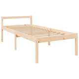 Vidaxl seniorenbed massief grenenhout wit 75x190 cm