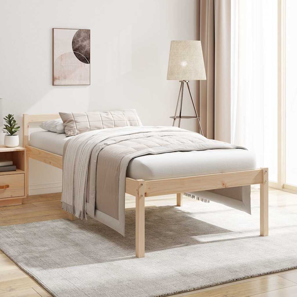 Vidaxl seniorenbed massief grenenhout 90x190 cm