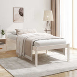 Vidaxl seniorenbed massief grenenhout wit 90x190 cm