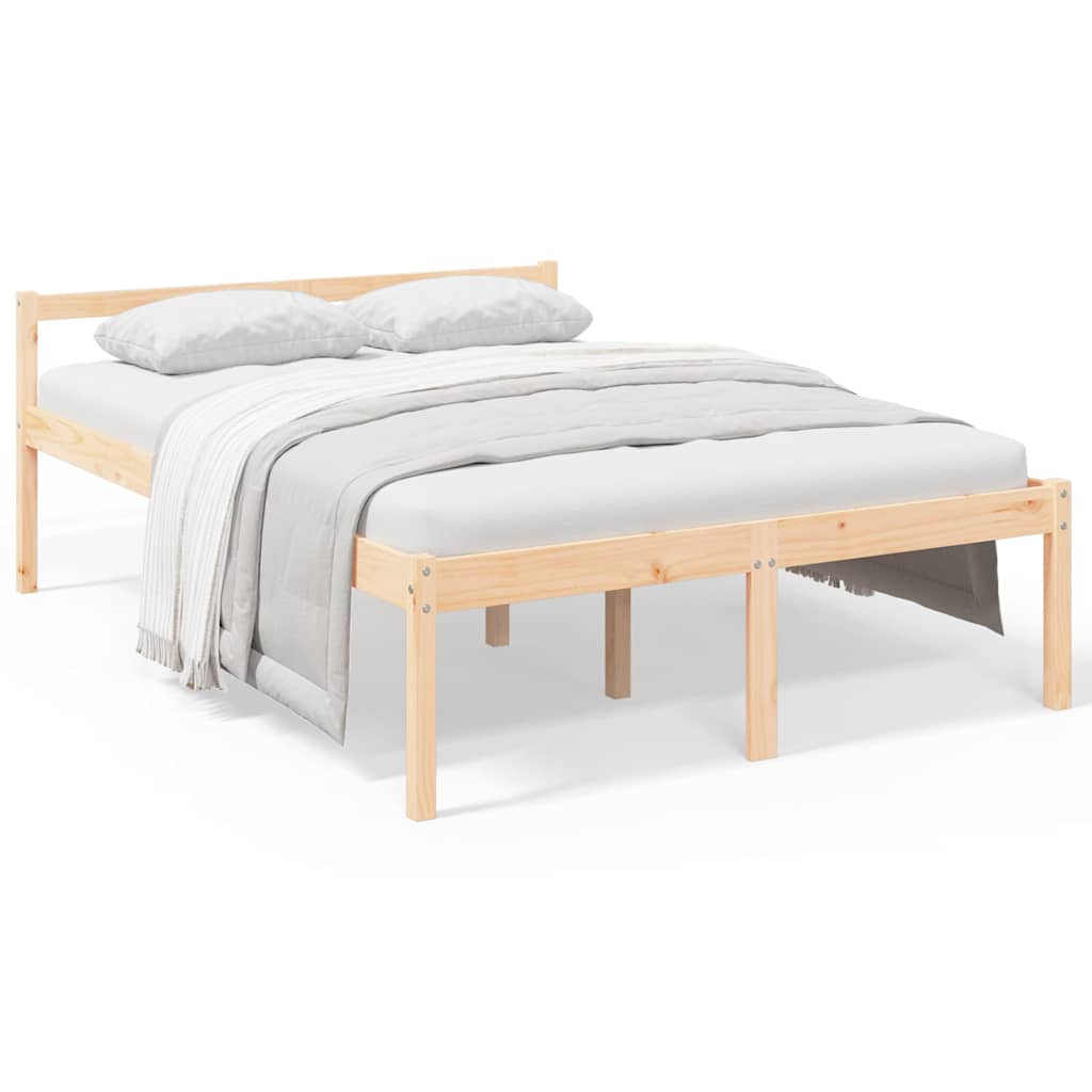 Vidaxl seniorenbed massief grenenhout 140x190 cm
