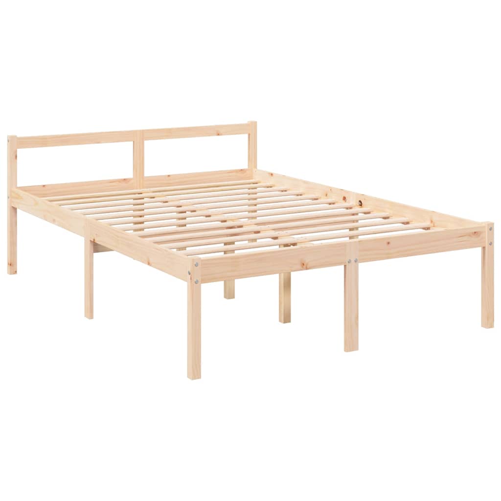 Vidaxl seniorenbed massief grenenhout 140x190 cm