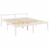 Vidaxl seniorenbed massief grenenhout wit 180x200 cm