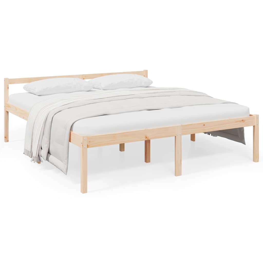 Vidaxl seniorenbed massief grenenhout 200x200 cm