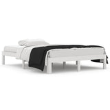 Vidaxl bedframe massief hout wit 135x190 cm