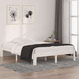 Vidaxl bedframe massief hout wit 135x190 cm