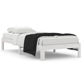 Vidaxl bedframe massief grenenhout wit 90x200 cm