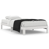 Vidaxl bedframe massief grenenhout wit 100x200 cm