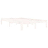 Vidaxl bedframe massief grenenhout wit 120x200 cm