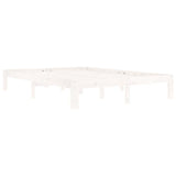 Vidaxl bedframe massief grenenhout wit 140x200 cm