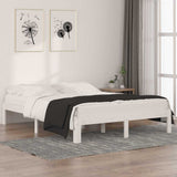 Vidaxl bedframe massief hout wit 150x200 cm