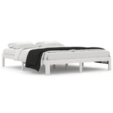 Vidaxl bedframe massief grenenhout wit 160x200 cm