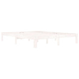 Vidaxl bedframe massief grenenhout wit 160x200 cm