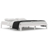 Vidaxl bedframe massief hout wit 180x200 cm