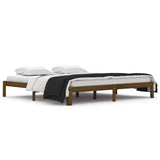 Vidaxl bedframe massief grenenhout honingbruin 200x200 cm