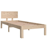 Vidaxl bedframe massief hout 75x190 cm