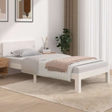 Vidaxl bedframe massief hout wit 90x190 cm