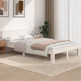Vidaxl bedframe massief grenenhout wit 120x200 cm