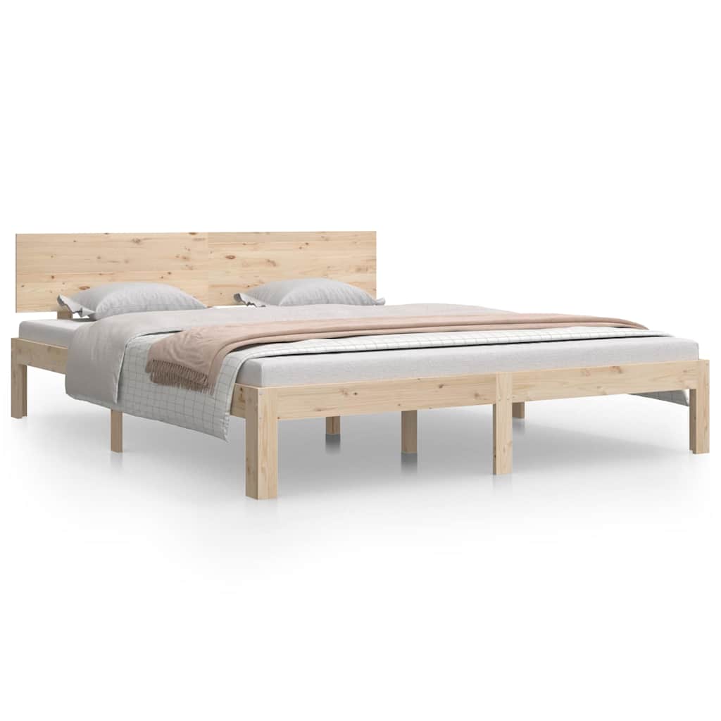 Vidaxl bedframe massief grenenhout 160x200 cm
