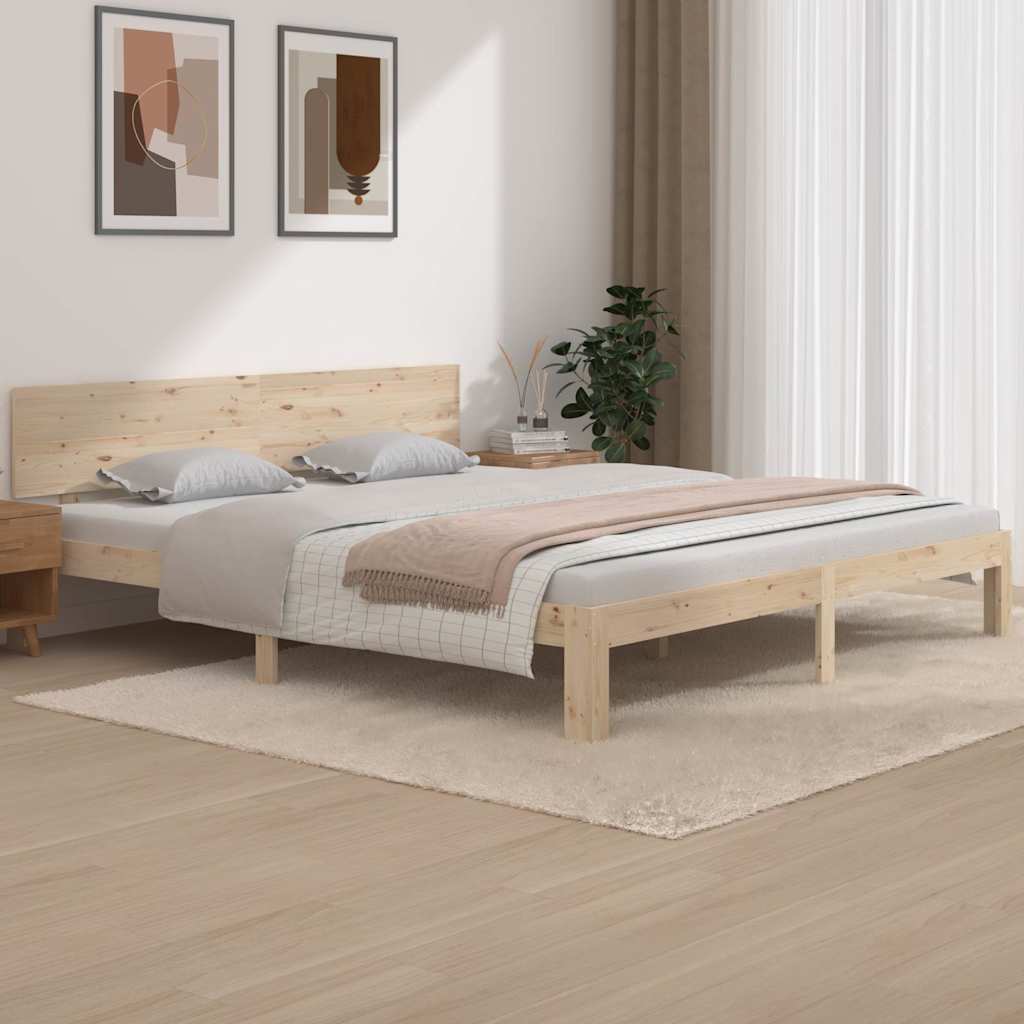 Vidaxl bedframe massief hout 180x200 cm