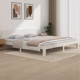 Vidaxl bedframe massief grenenhout wit 200x200 cm