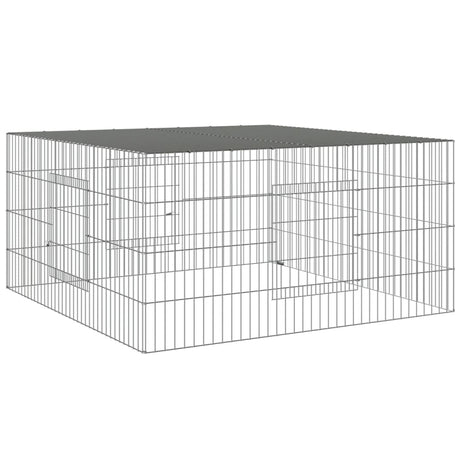 Vidaxl konijnenkooi 110x110x55 cm gegalvaniseerd ijzer