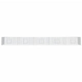 Vidaxl konijnenkooi met 5 panelen 541x109x54 cm gegalvaniseerd ijzer