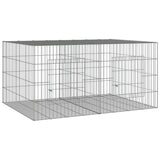 Jaula de conejo Vidaxl con 2 paneles 110x79x54 cm de hierro galvanizado