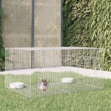 Vidaxl Rabbit Cage z dvema ploščama 110x79x54 cm pocinkano železo