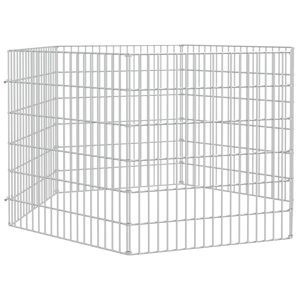 VidaXL Animal Shelter 6 panels 54x60 cm galvanized iron