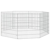 Vidaxl dierenverblijf 8 panelen 54x60 cm gegalvaniseerd ijzer