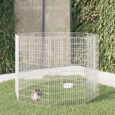 Vidaxl vrije uitloop dierenverblijf 8 panelen 54x100 cm