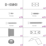 Vidaxl Poulet Coop 268x100x190 cm Metal