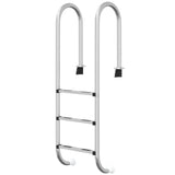 Vidaxl Swimming pool ladder 54x38x158 cm 304 stainless steel