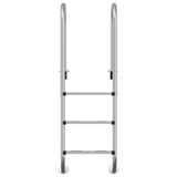 Vidaxl zwembadladder 54x38x158 cm 304 roestvrijstaal