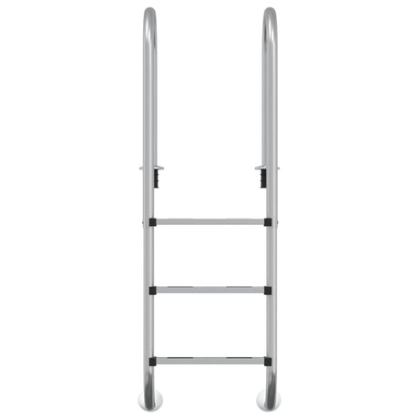 Vidaxl zwembadladder 54x38x158 cm 304 roestvrijstaal