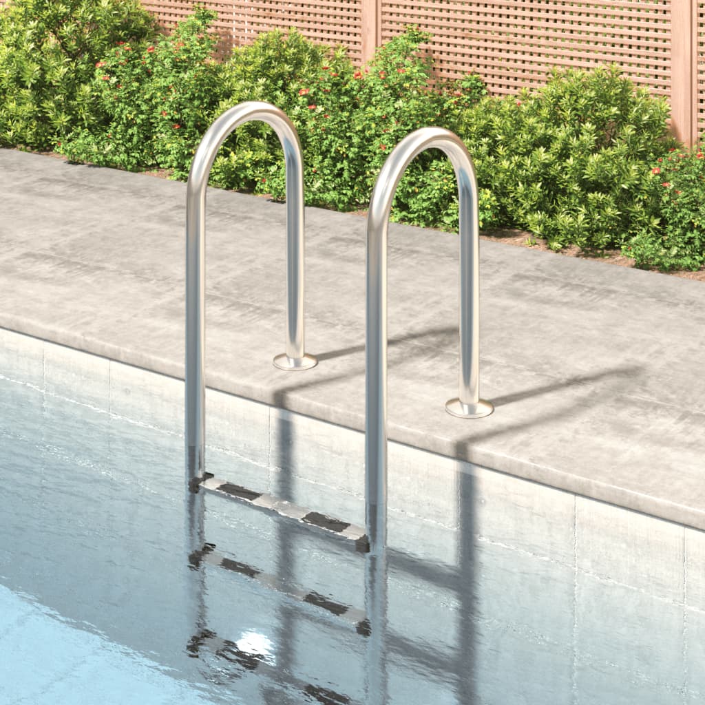 Vidaxl Swimming pool ladder 54x38x158 cm 304 stainless steel