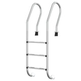 Vidaxl zwembadladder 54x38x158 cm 304 roestvrijstaal