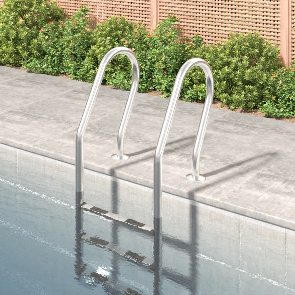 Vidaxl Swimming pool ladder 54x38x158 cm 304 stainless steel