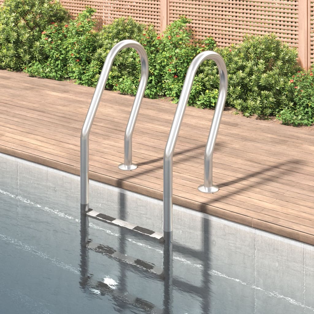 Vidaxl Swimming pool ladder 54x38x158 cm 304 stainless steel