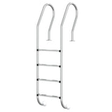 Vidaxl Swimming Pool Ladder 54x38x184.5 cm 304 Rostfritt stål