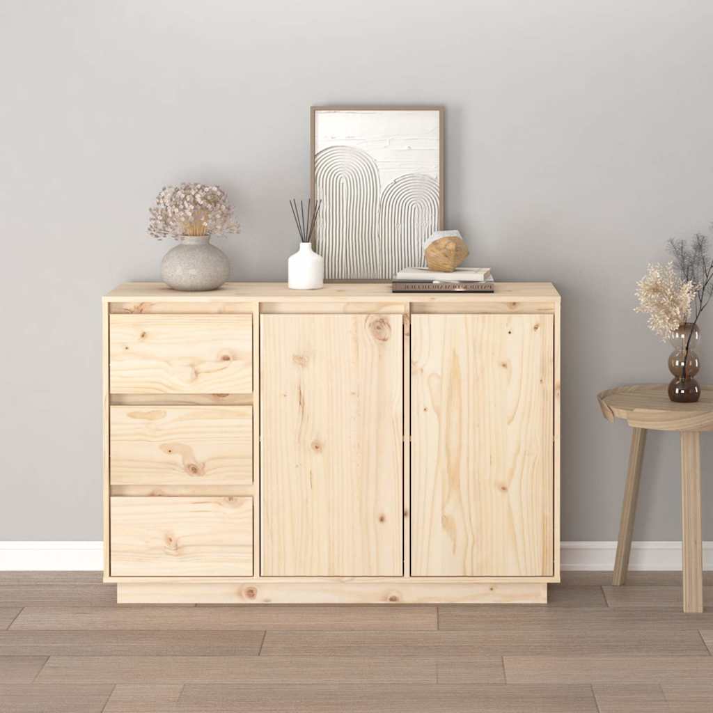 Vidaxl dressoir 111x34x75 cm massief grenenhout