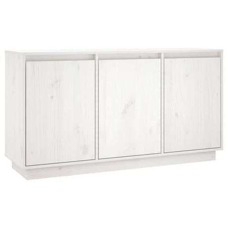 Vidaxl dressoir 111x34x60 cm massief grenenhout wit