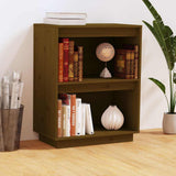 Vidaxl wandkast 60x34x75 cm massief grenenhout honingbruin